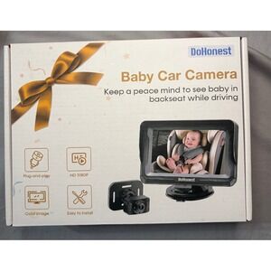 DoHonest Baby Car Camera Monitor New HD 1080P 4.3 Inch Color Image  Night Vision